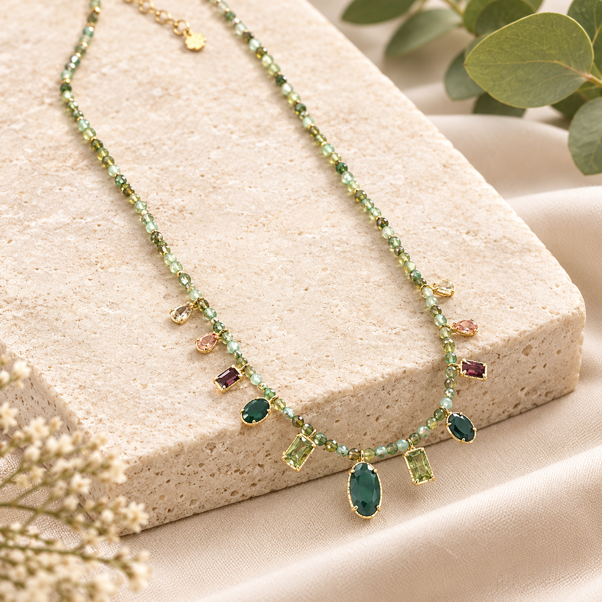 Fin collier vert