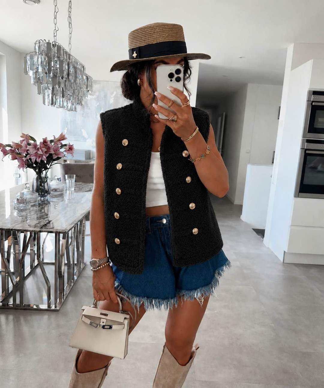 Gilet Teddy sans manches Officier