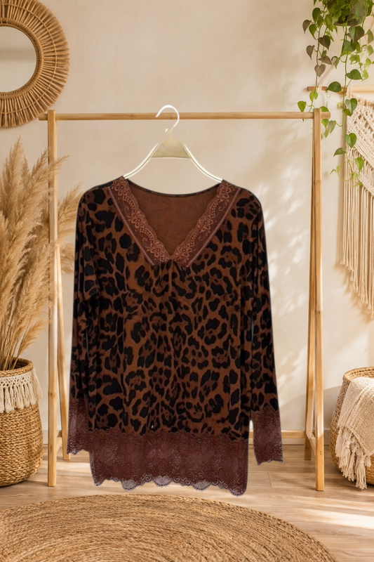 Tee Shirt rouleaux léopard 🐆