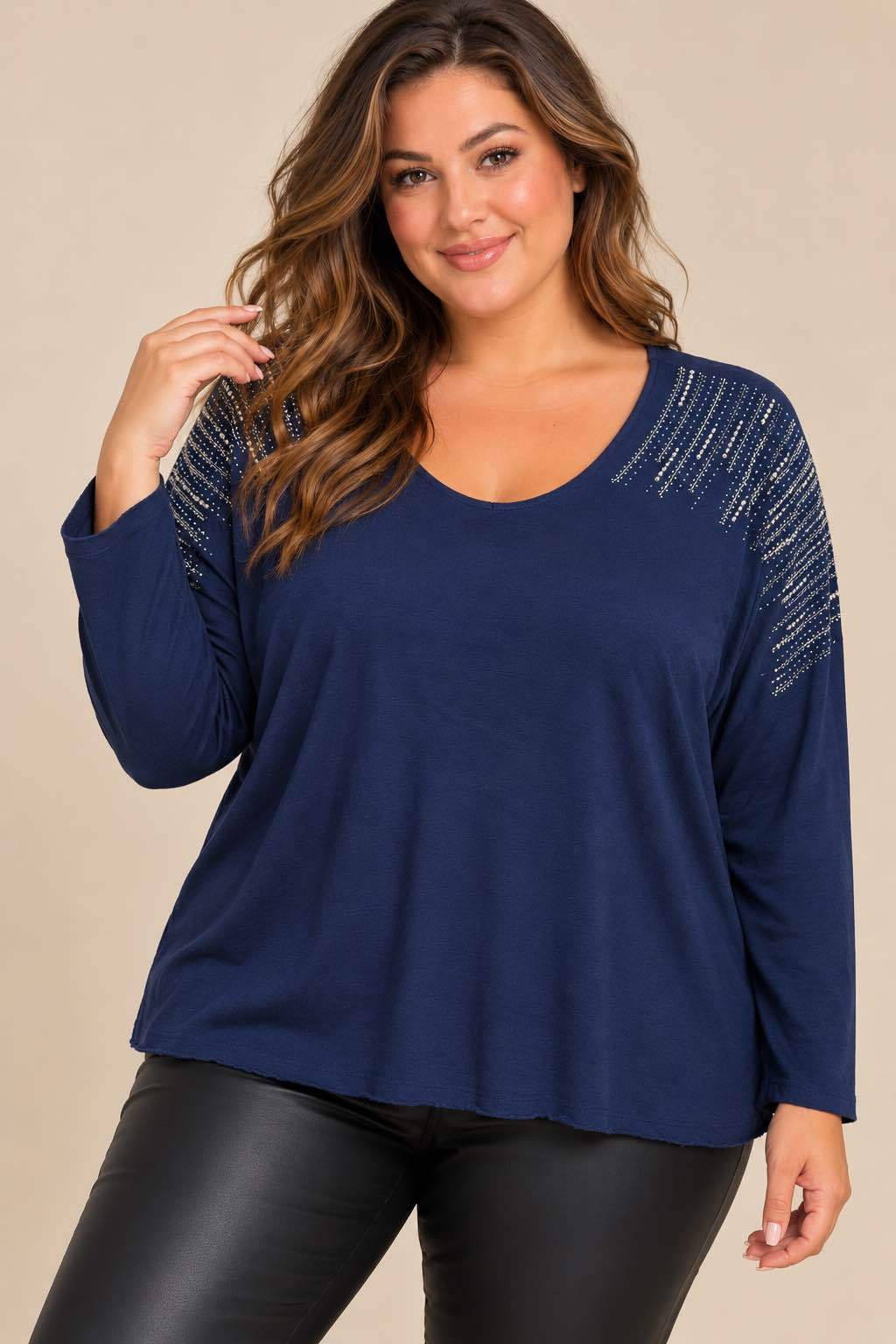 Pull strass Curve