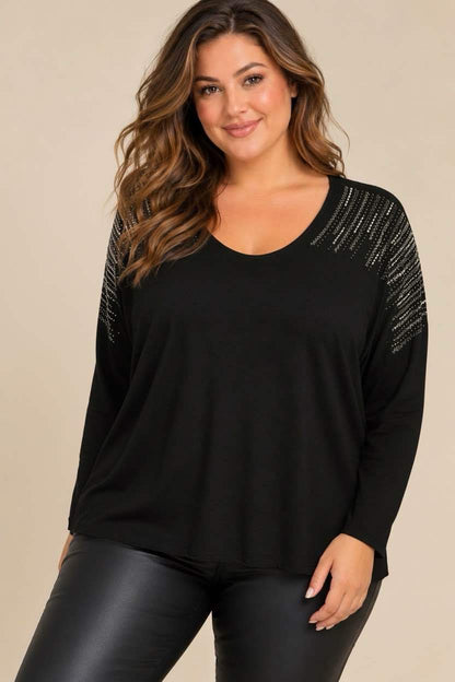 Pull strass Curve