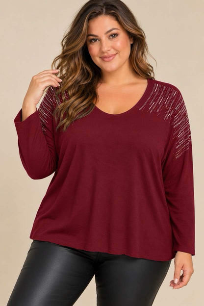 Pull strass Curve