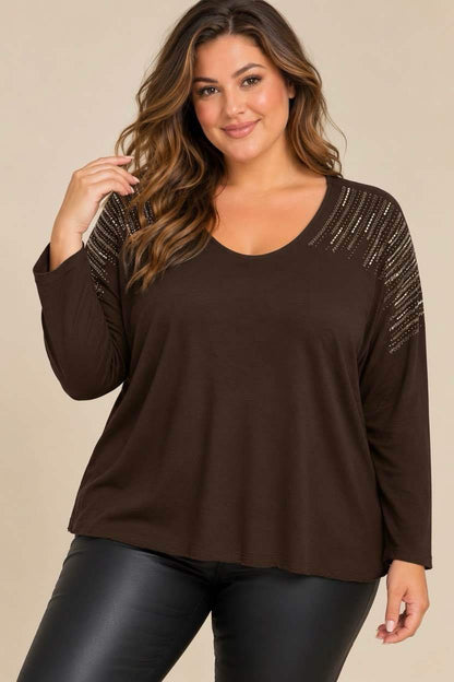 Pull strass Curve