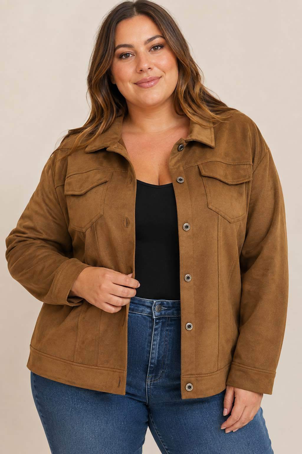 Veste Suédine Curve