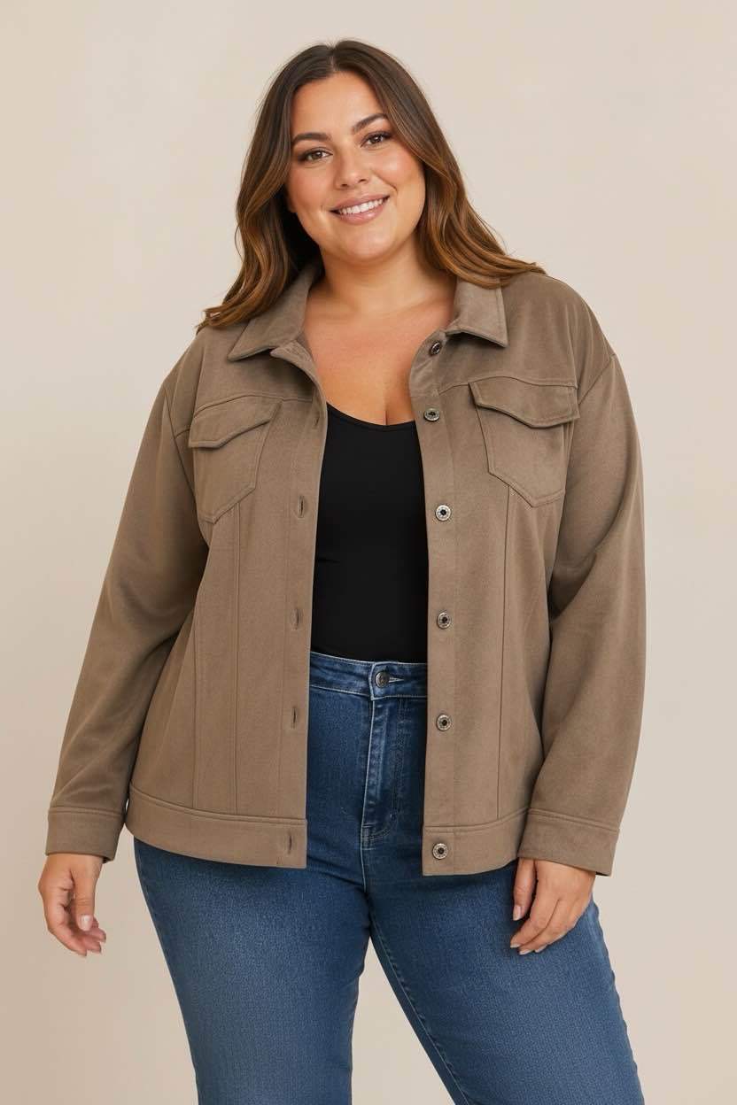 Veste Suédine Curve