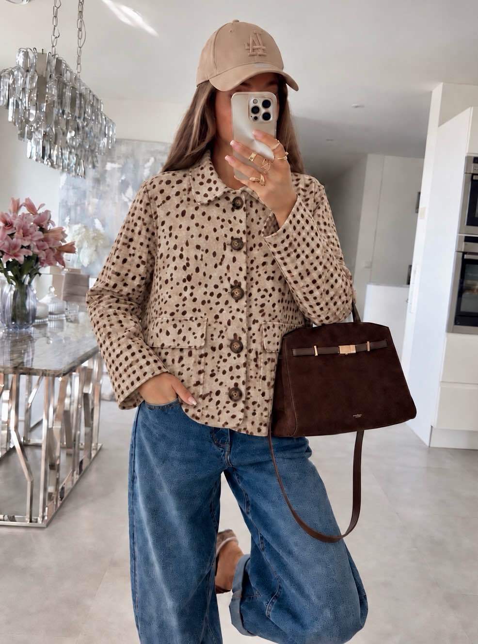 Veste chemise « motif biche »