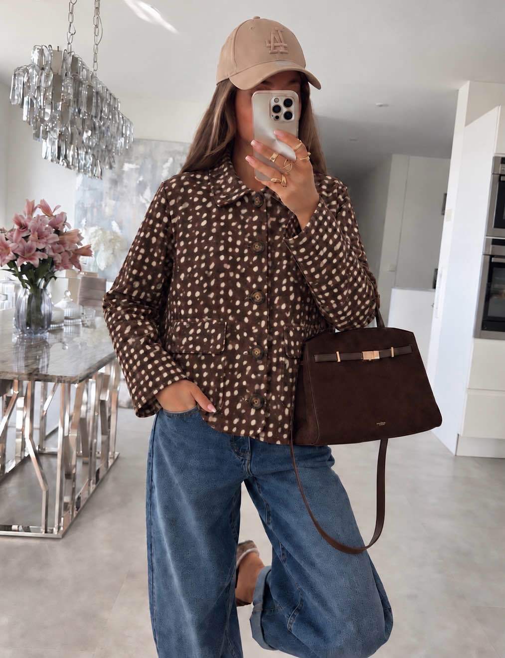 Veste chemise « motif biche »