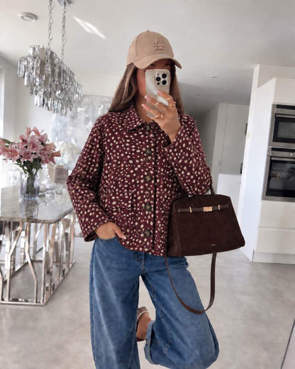 Veste chemise « motif biche »