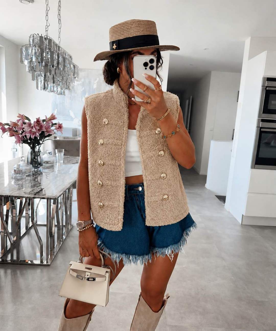 Gilet Teddy sans manches Officier