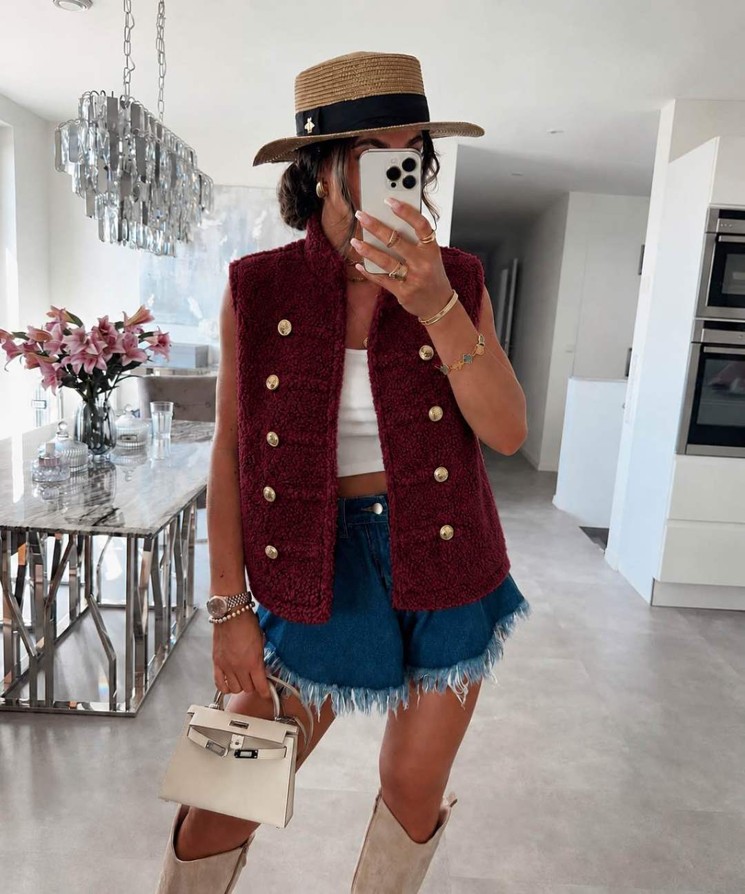 Gilet Teddy sans manches Officier